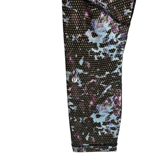 Lululemon All Sport Crop Floral Sport Blue Multicolor Leggings-sz 6 - Picture 7 of 8